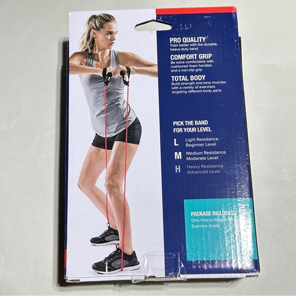 FILA Heavy Resistance Cord Band โ Total Body Workout with Handles & Guide - Picture 2 of 2